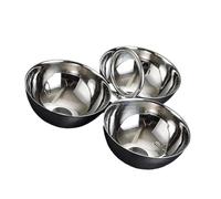 YUPEIUKLI Plato dividido de Acero inoxidable Con Tres compartimentos Para mezclar alimentos Durante reuniones familiares y Fiestas al Aire Libre.