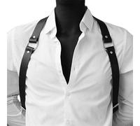 YUPEIUKLI Punk Body Chain Ceinture réglable pour Harnais de boîte de Nuit Chaîne de Poitrine Punk Harnais de Poitrine pour Homme