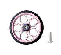 YUPEIUKLI - Ruedas plegables Para carrito, ligeras, portátiles, silenciosas, Para bicicletas plegables, Scooters y bicicletas de equilibrio, de goma