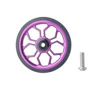 YUPEIUKLI - Ruedas plegables Para carrito, ligeras, portátiles, silenciosas, Para bicicletas plegables, Scooters y bicicletas de equilibrio, de goma