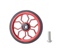 YUPEIUKLI - Ruedas plegables Para carrito, ligeras, portátiles, silenciosas, Para bicicletas plegables, Scooters y bicicletas de equilibrio, de goma