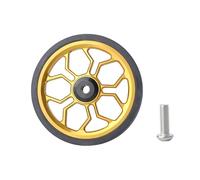 YUPEIUKLI - Ruedas plegables Para carrito, ligeras, portátiles, silenciosas, Para bicicletas plegables, Scooters y bicicletas de equilibrio, de goma