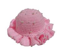 YUPEIUKLI - Sombrero de pescador de ganchillo, de ala ancha, plegable, transpirable, Para vacaciones y actividades al Aire Libre