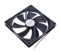 YUPEIUKLI Ventilateur de Refroidissement 180 mm à Double roulement à Billes 12 V avec connecteur XH2,54 mm, débit d'air élevé de 53 CFM, épaisseur de 25 mm, pour boîtier, routeur ou Extraction.