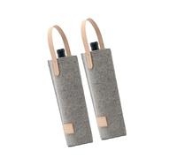 YUPEIUKLIaw Lot de 2 Sacs à vin en Feutre pour protéger Une Bouteille Lors de dîners, fêtes et réunions de Famille ou Entre Amis.