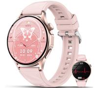 YUPENG ECG+HRV Montre Connectée Femme avec Pressιon artérιelle/Sommeil/IMC | 1,32" AMOLED Smartwatch, 24/7 Fréquence Cardiaque/SpO2/Sommeil Monitor, Santé Féminin/Température/Émotions/Fatigue, SOS