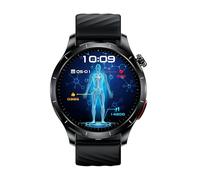 YUPENG Montre Connectée Homme avec ECG+HRV, 1.43" AMOLED Smartwatch avec Appels Bluetooth, 24H Sommeil, Cardiofrequenceme,Température, SOS per Android/iOS