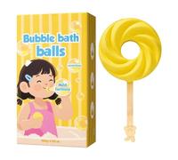yupeuooe Boules Effervescentes Bain,Forme Sucette pour Nettoyer le Corps | Boules Parfumées pour la Douche | Pour Garçons et Filles Vacances Hôtel Maison Garderie Été Voyage Salle de Douche Toilettes