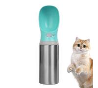 yupeuooe Bouteille à Eau de Voyage pour Chien - Gamelle Isotherme sous Vide Portable | Gourde 400 ML avec Bol Alimentation pour Chiot - pour Chiot Petit Moyen Grand Promenade Camping Parc Dressage