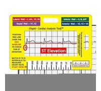 yupeuooe Cartes de référence pour infirmières | Feuille de triche d'infirmière - Règle portable - Outil de mesure pour hôpital et clinique