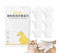 yupeuooe Gants de Nettoyage pour Chien - 6 Pièces Moufle De Toilette avec Enlèvement des Poils Et Soin du Pelage | Lingettes en Forme De Gants Canins,Chiot Chat Extérieur Randonnée Maison Douche