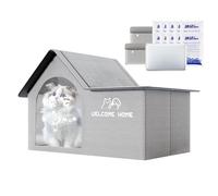 yupeuooe Maison pour Chat d'Intérieur, Abri Rafraîchissant Pliable pour Chien avec Sachets de Glace, Maison Glacée Confortable, Nid Spacieux Rafraîchissant pour Climat Chaud Chiots et Chats Grands