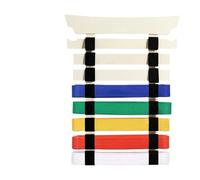 yupeuooe Porte Ceintures de Karaté | Porte Ceintures Karaté avec Autocollants | Solution De Rangement Sportif sans Montage Requis pour Hommes Femmes Ados Débutants