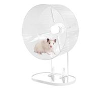 yupeuooe Roue de Hamster silencieuse, Roue de Hamster Nain,Pet Running Spinner - Acrylique Spinner Silencieux Running Hamster Exercice Accessoires pour Les Petits Animaux