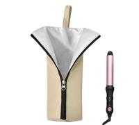 yupeuooe Sac À Outils Capillaires | Couverture Thermique Pour Lisseur,Sac De Rangement Anti-Poussière Pour Fer À Friser Pour Station De Maquillage, Salle De Bain, Coiffeuse, Maison