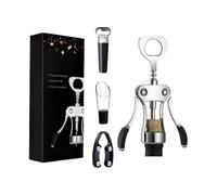 yupeuooe Tire-Bouchon Sommelier - Accessoires de Bar avec Bouchon à Vide - Tire-Bouchon à Vis - pour Cuisine Bar Camping BBQ Mariage Dîner Restaurant Réunion