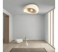 YUPIN Plafonnier Nuage Wabi-Sabi Lumière De Plafond Moderne En Polystyrène Avec E27 Elégant Luminaire Déco Plafonnier Crème Plafonnier Créatif Pour Salon Chambre À Coucher Bar Hall D'entrée Loft(Beige
