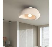 YUPIN Plafonnier Nuage Wabi-Sabi Lumière De Plafond Moderne En Polystyrène Avec E27 Elégant Luminaire Déco Plafonnier Crème Plafonnier Créatif Pour Salon Chambre À Coucher Bar Hall D'entrée Loft(Brack