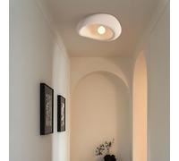 YUPIN Wabi-Sabi Plafonnier moderne en polystyrène, avec E27, décoratif, élégant, pour salon, chambre à coucher, couloir, loft (brique beige/marron neuf)