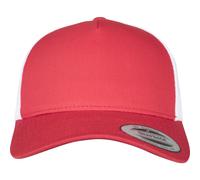 Yupoong 5-Panel Retro Camionneur 2-Tone Casquette Maille Uni Snapback Flexfit
