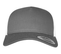 Yupoong 5-Panel Retro Camionneur 2-Tone Casquette Maille Uni Snapback Flexfit