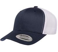 Yupoong Casquette de Camionneur en Maille pour Homme, Bleu Marine/Blanc, Taille Unique