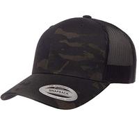 Yupoong Casquette rétro Yp Classics Capuchon, Multicam Noir, Taille Unique Mixte