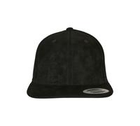 Yupoong Casquette Snapback Cuir Suédine No Pattern Noir Khaki Taille Unique