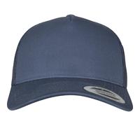 Yupoong Casquette Trucker Retro 5 Panneaux Mesh Uni Snapback Flexfit High Fit