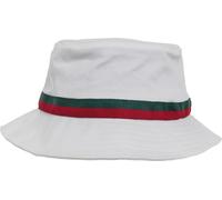 Yupoong - Chapeau mou "Flexfit" rayé pour homme/femme unie RW7550 (Taille unique) (Blanc/rouge feu/vert)