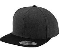 Yupoong Hommes The Classic Baseball Cap, bicolore RW2887 (taille unique) (Graphite/Noir)