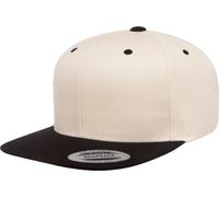 Yupoong Hommes The Classic Baseball Cap, bicolore RW2887 (taille unique) (Naturel/Noir)