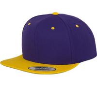 Yupoong Hommes The Classic Baseball Cap, bicolore RW2887 (taille unique) (Violet/Or)