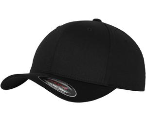 YUPOONG Inc. Casquette Flexfit Wooly Combed Cap in Black-Black L/XL