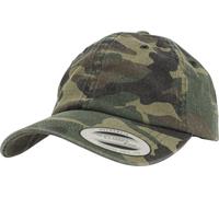 YP Low Profile Camo Washed Casquette Trekking Paintball Extérieur Woodland Camo