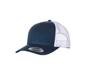 Yupoong - Lot de 2 Casquettes Flexfit - Adulte (Taille Unique) (Bleu Marine/Blanc)