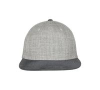 Yupoong Mélange Velours Snapback Cap Visor Baseball Basecap Kappe Hat Gris Beige