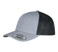 Yupoong Retro Camionneur 2-Tone Toile Maille Bonnet Bas Baseball Bruyère Mélange