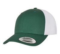 Yupoong Retro Camionneur 2-Tone Toile Maille Bonnet Bas Baseball Bruyère Mélange