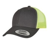 Yupoong Retro Camionneur 2-Tone Toile Maille Bonnet Bas Baseball Bruyère Mélange