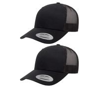 Yupoong YP Classics Casquette de Camionneur rétro pour Homme, Noir, Taille Unique