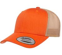 Yupoong YP Classics Casquette de Camionneur rétro pour Homme, Orange Rustique/Kaki, Taille Unique