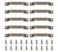 YUPPP Cadre Photo en Dents de scie métal, 10 pièces, Cintre Suspendu for Murale, Peinture à l'huile, Crochets Miroir avec vis 52x8mm .hy29(10pcs Bronze)