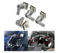 YUPPP Kit de montage d'écrous boulons verrouillage levier sacoche moto en argent Compatible avec Touring Road Street Glide Electra 1992 - 2023 .h7