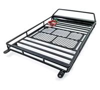 YUPPP Porte-bagages de toit grande taille avec barre lumineuse à LED compatible voiture sur chenilles 1/10 RC Axial SCX10 90046 TRX4 (taille : lumière LED)