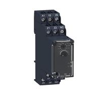 YUPPP RE7RM11BU est remplacé par : RE22R1CMR Relais temporisé modulaire, 8 A, 0,05 s…300 h, 1 inverseur, temporisation au déclenchement, 24...240 V AC/DC .0319