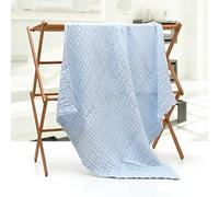 YUPT Serviettes de bain doux confortable de la personnalité ,110*110Cm Blue