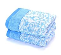 YUPT Serviettes de bain doux confortable de la personnalité ,33*72 Blue