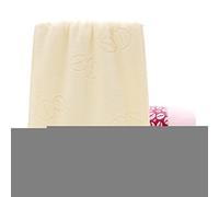 YUPT Serviettes de bain doux confortable de la personnalité ,34 × 75cm Yellow