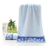YUPT Serviettes de bain doux confortable de la personnalité ,74*33 Blue